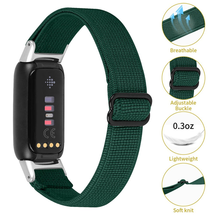 Helt vildt flot Fitbit Luxe Nylon Rem - Grøn#serie_1