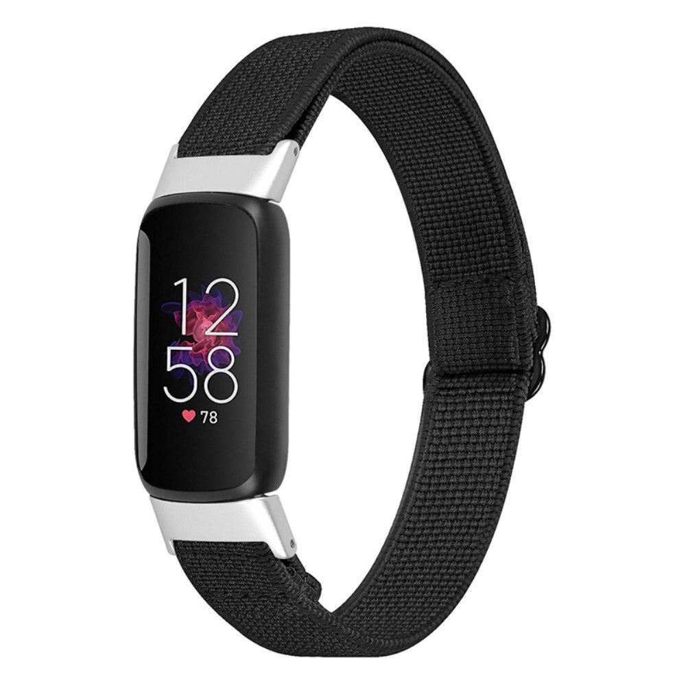 Helt vildt flot Fitbit Luxe Nylon Rem - Sort#serie_4