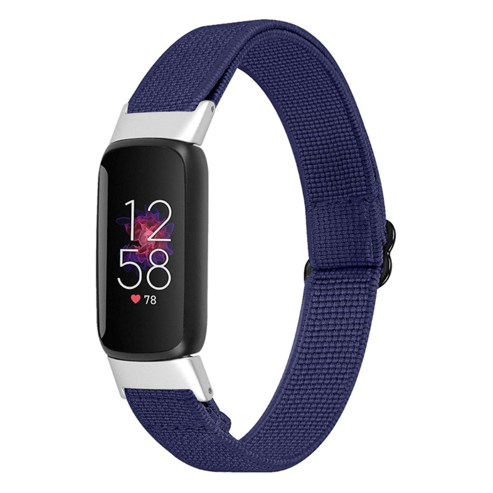 Helt vildt flot Fitbit Luxe Nylon Rem - Blå#serie_7