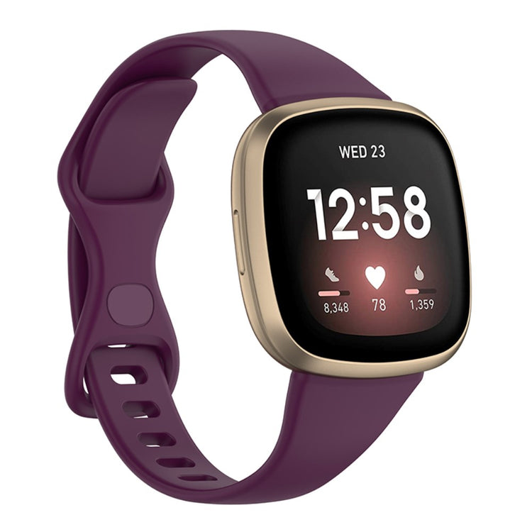 Fed Universal Fitbit Silikone Rem - Størrelse: L - Lilla#serie_8