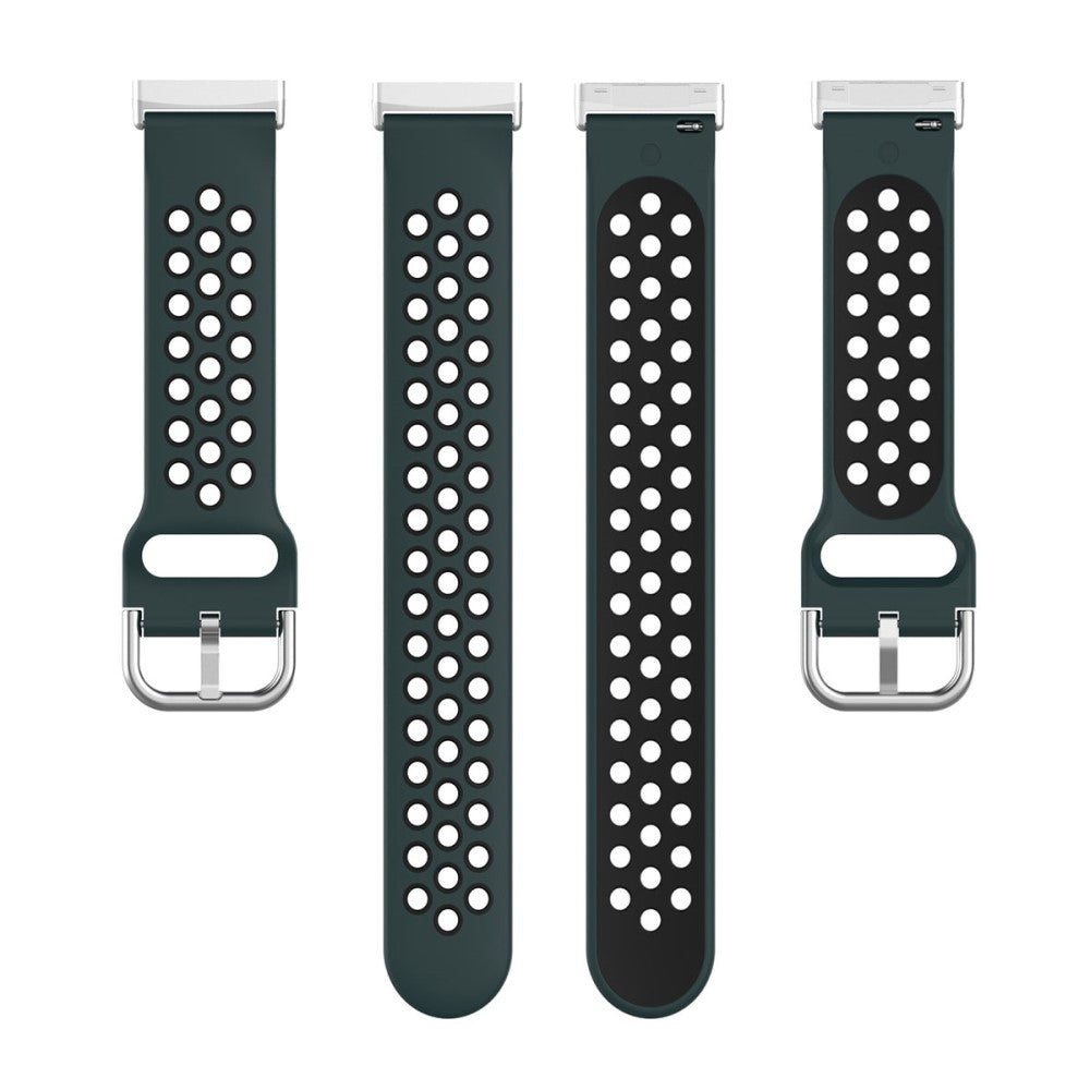 Tidsløst Universal Fitbit Silikone Rem - Grøn#serie_4