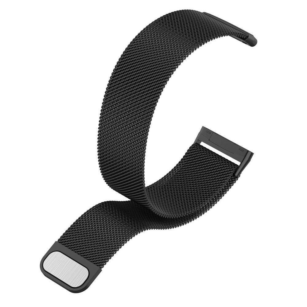 Smuk Universal Fitbit Metal Rem - Størrelse: L - Sort#serie_2