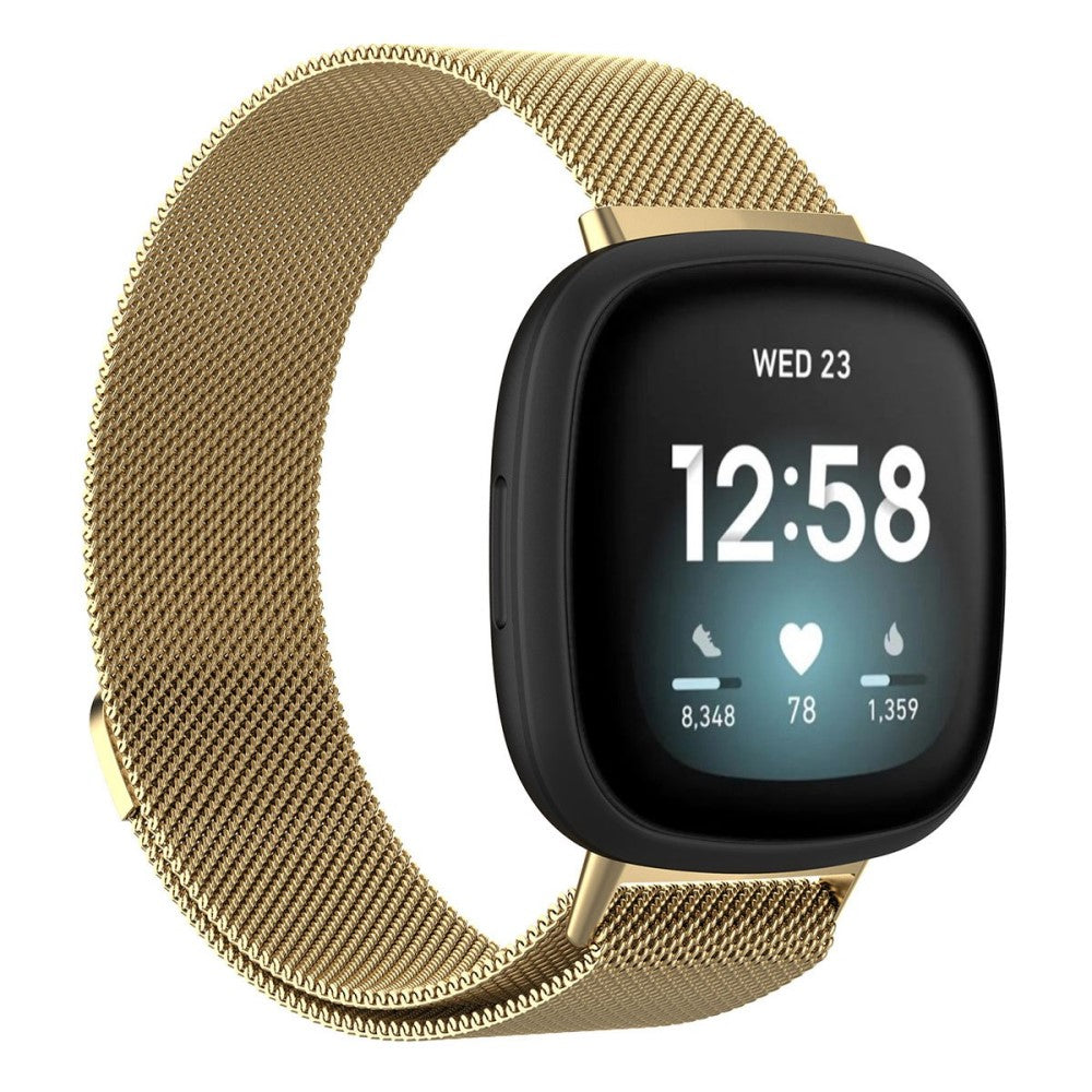 Smuk Universal Fitbit Metal Rem - Størrelse: L - Guld#serie_3