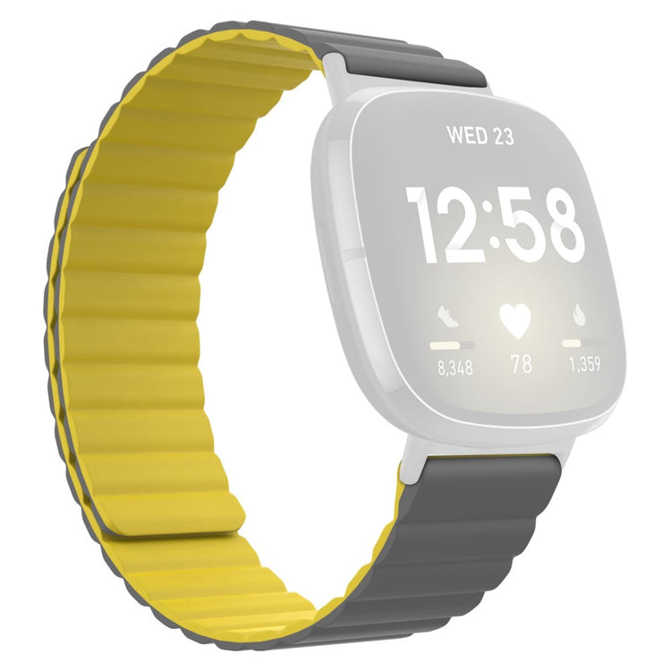 Yndigt Fitbit Sense 2 / Fitbit Versa 4 Silikone Rem - Gul#serie_8