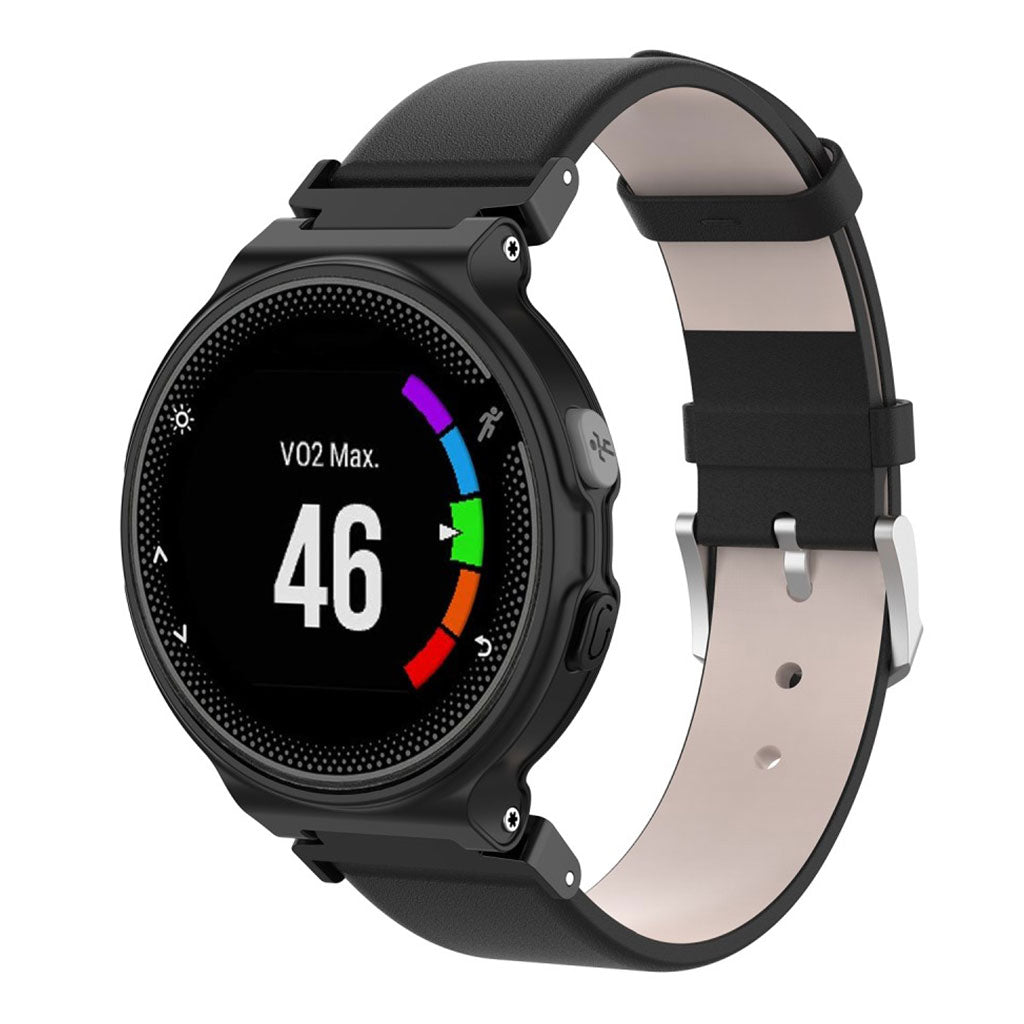 Super kรธnt Universal Garmin Kunstlรฆder Rem - Sort#serie_1