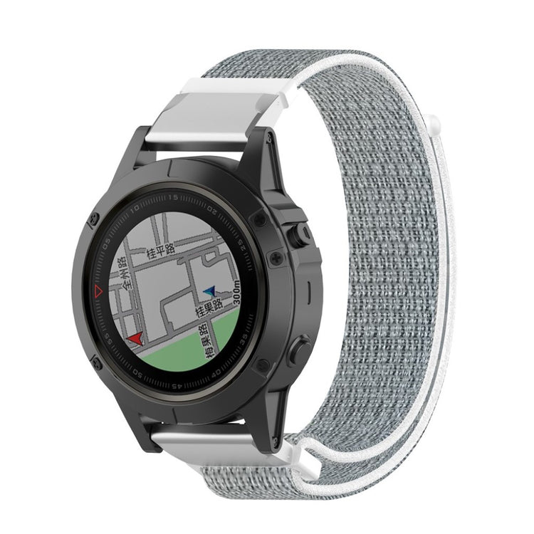 Nydelig Universal Garmin Nylon Rem - Sølv#serie_2