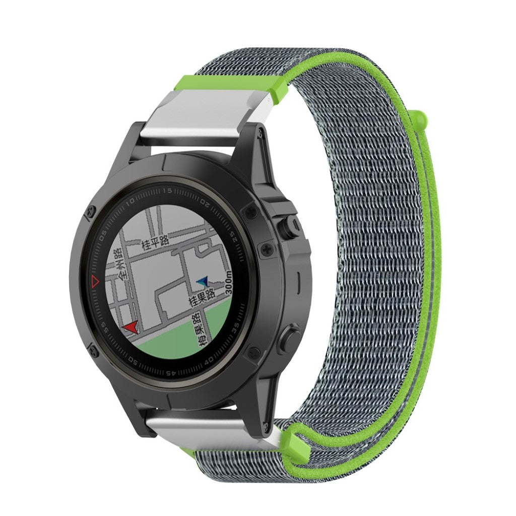 Nydelig Universal Garmin Nylon Rem - Sølv#serie_6
