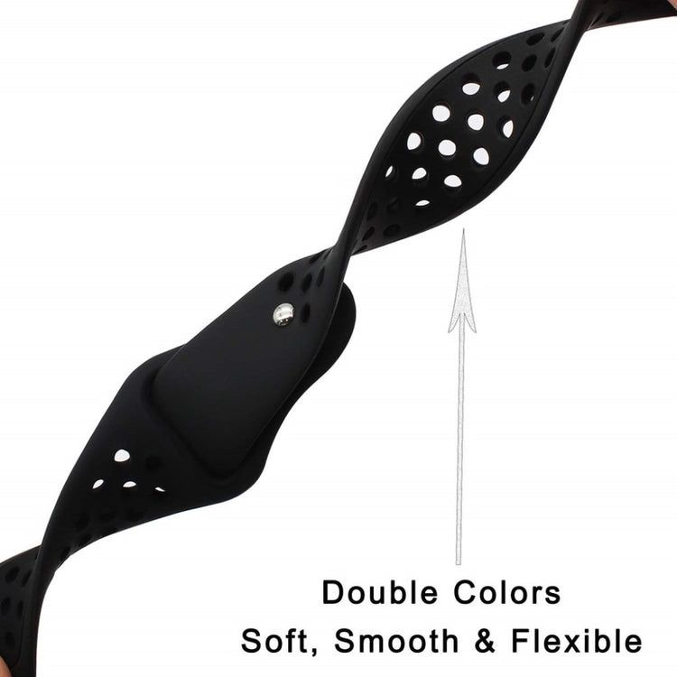 Rigtigt fint Universal Garmin Silikone Rem - Sort#serie_1