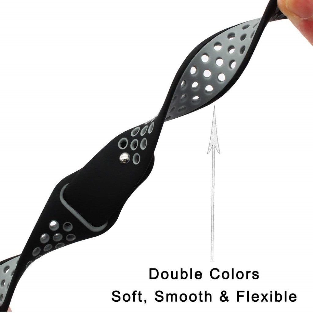 Rigtigt fint Universal Garmin Silikone Rem - Sort#serie_3