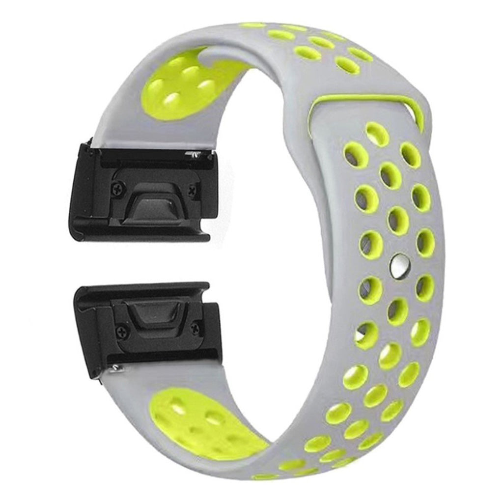 Rigtigt fint Universal Garmin Silikone Rem - Sølv#serie_6