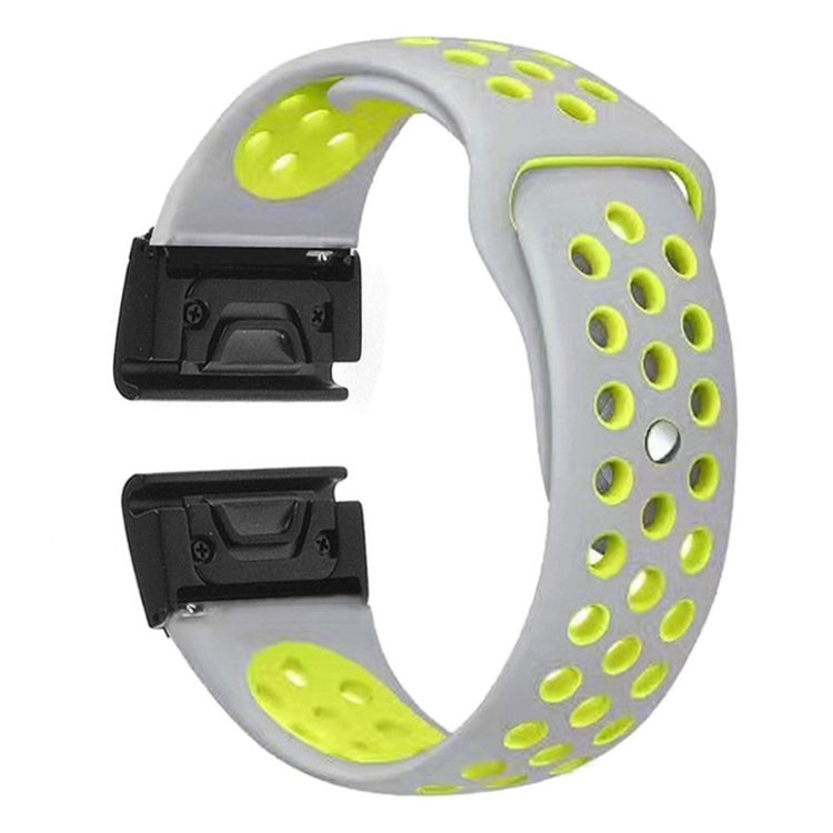 Rigtigt fint Universal Garmin Silikone Rem - Sølv#serie_6