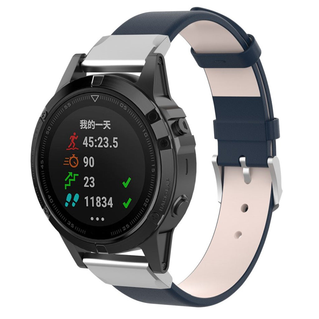 Super flot Universal Garmin Kunstlæder Rem - Blå#serie_4