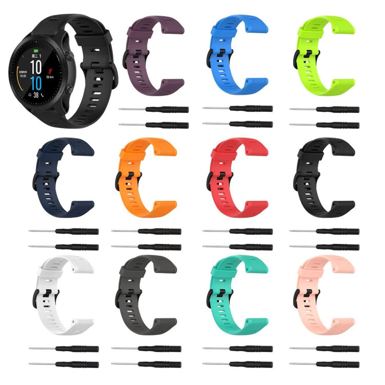 Fremragende Universal Garmin Silikone Rem - Hvid#serie_2