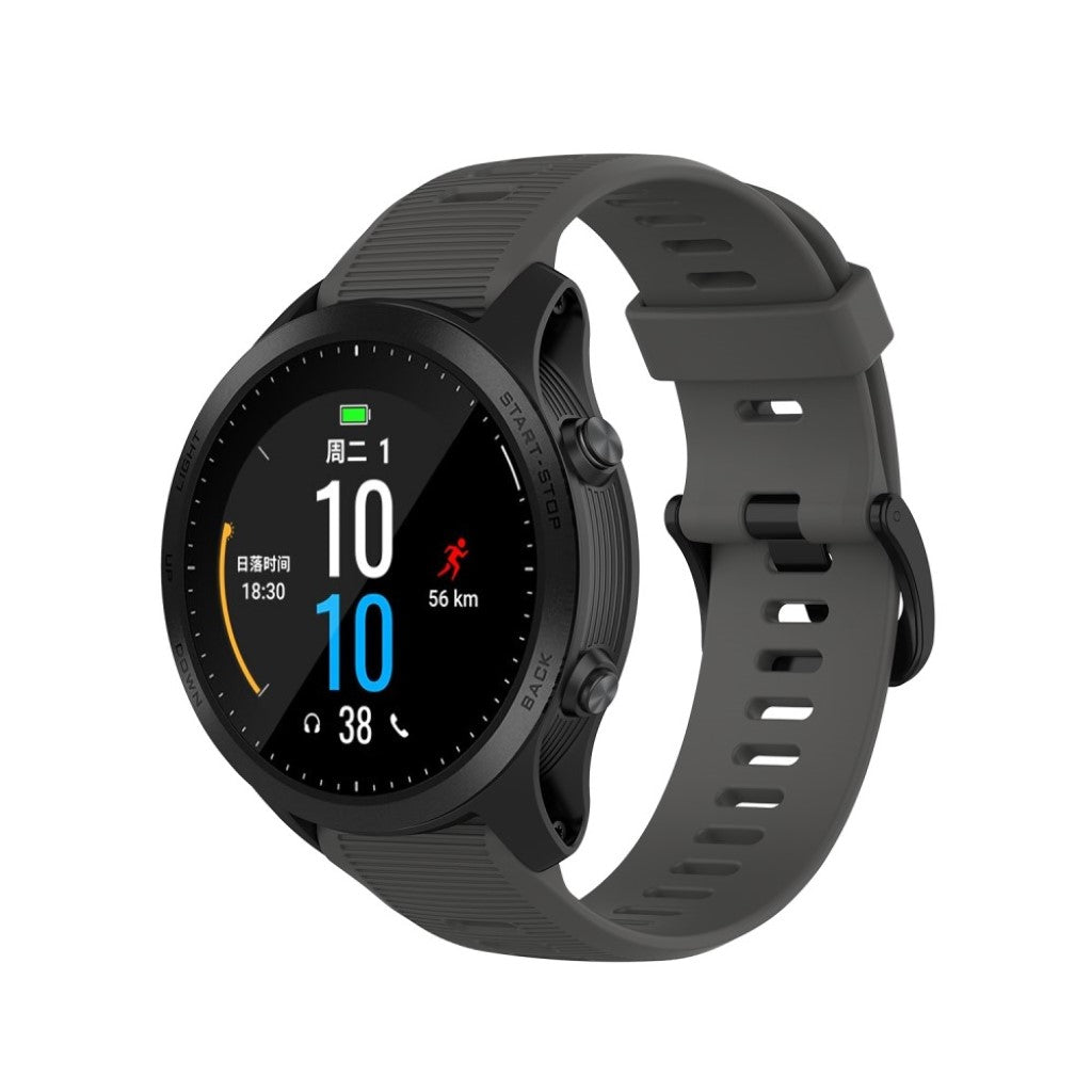 Fremragende Universal Garmin Silikone Rem - Sølv#serie_3
