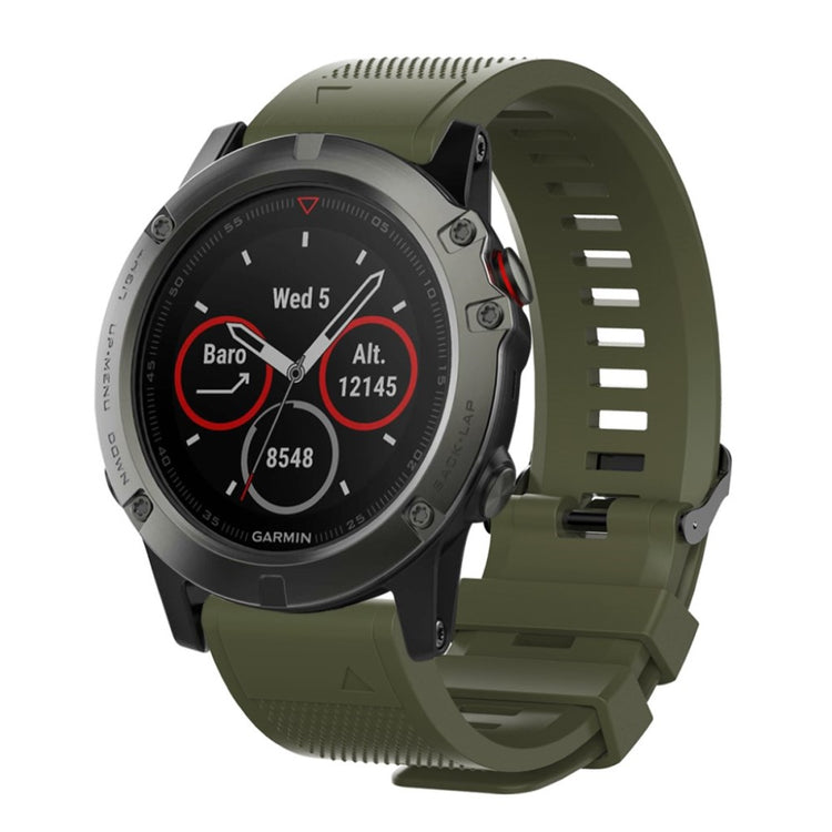 Vildt hårdfør Universal Garmin Silikone Rem - Grøn#serie_8