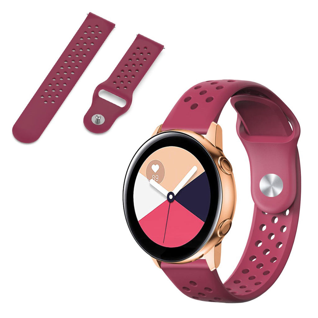 Super fed Universal Garmin Silikone Rem - Rød#serie_4