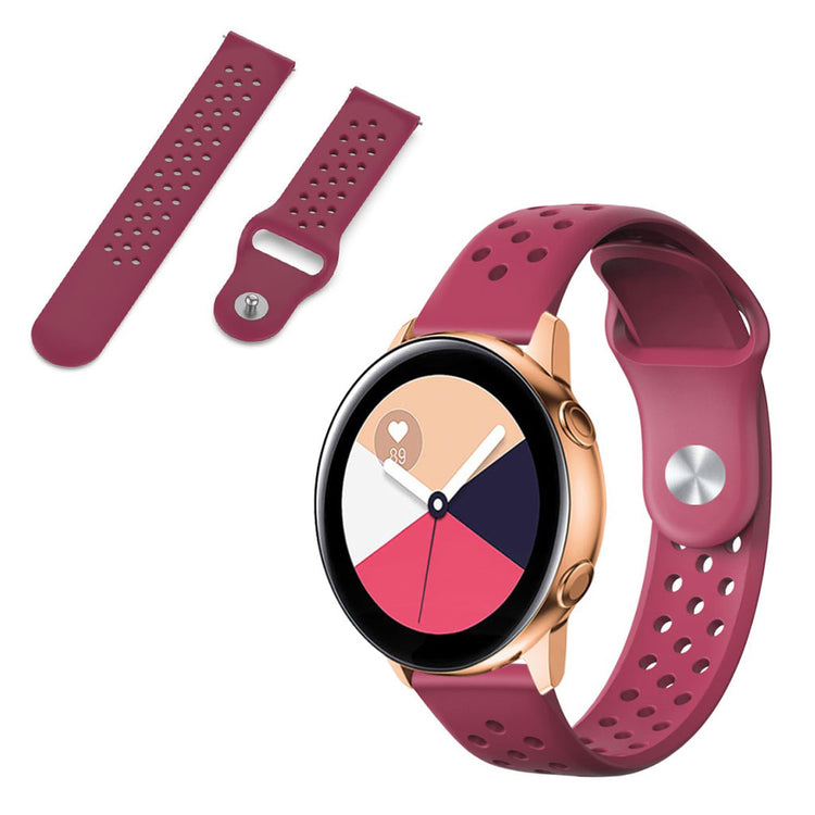 Super fed Universal Garmin Silikone Rem - Rød#serie_4