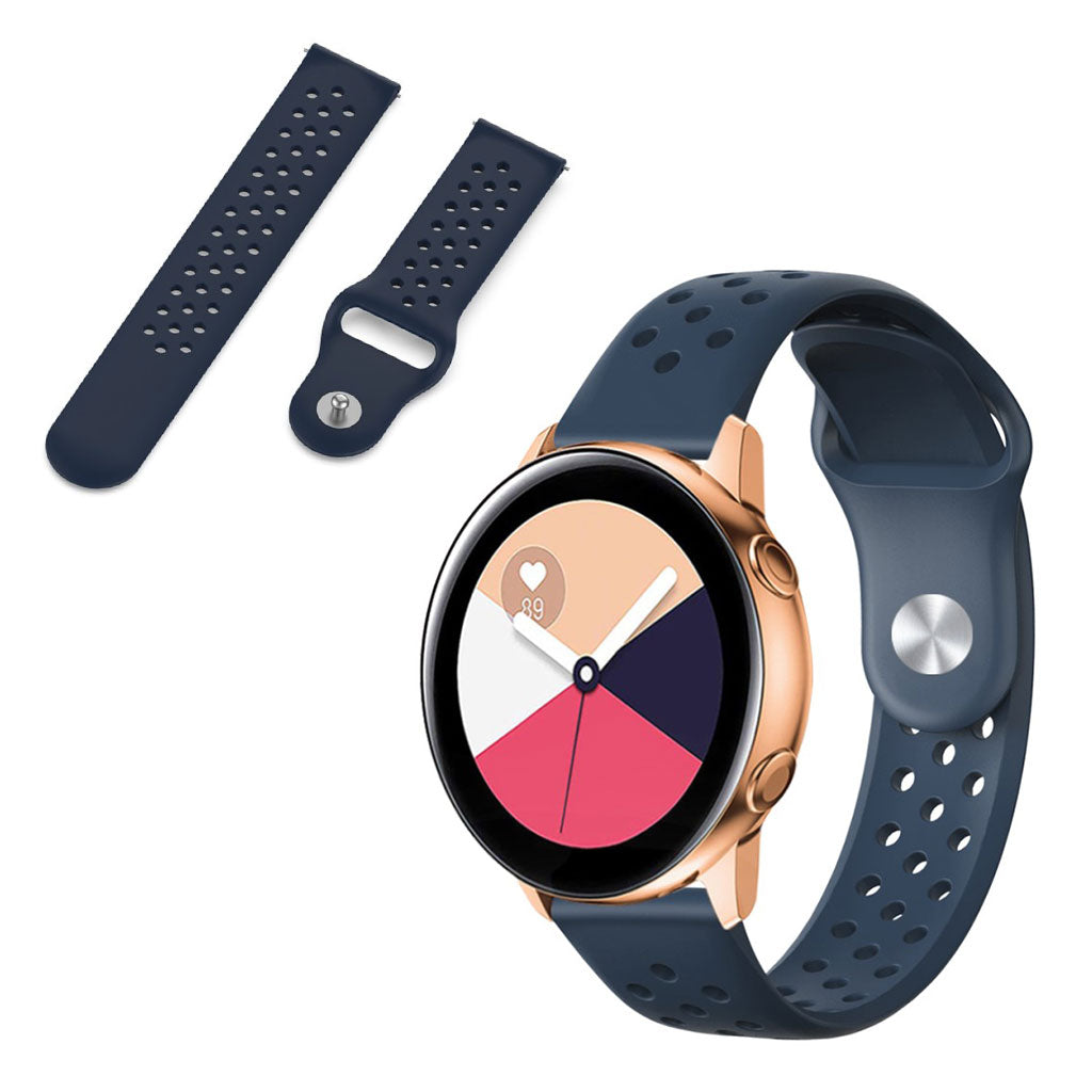 Super fed Universal Garmin Silikone Rem - Blå#serie_7