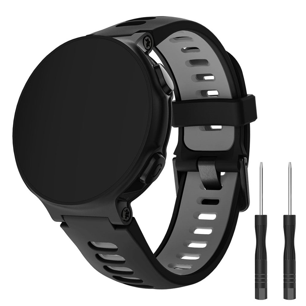 Rigtigt sejt Universal Garmin Silikone Rem - Sort#serie_2