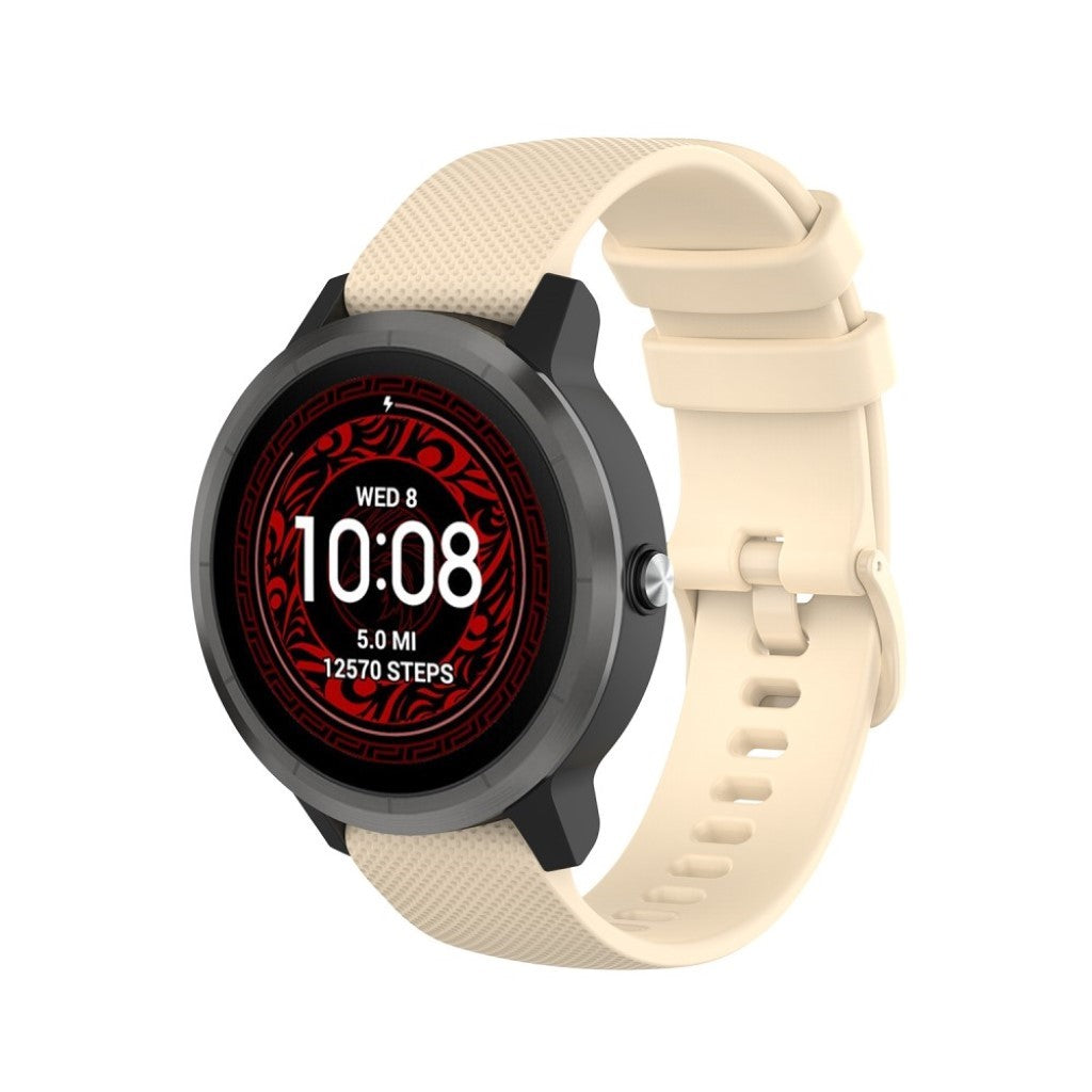 Garmin Vivoactive 3 / Garmin Vivoactive 3 Music Silikone Rem - Beige#serie_6