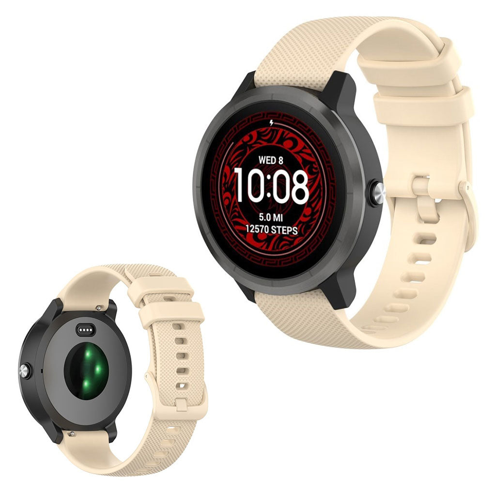 Garmin Vivoactive 3 / Garmin Vivoactive 3 Music Silikone Rem - Beige#serie_6