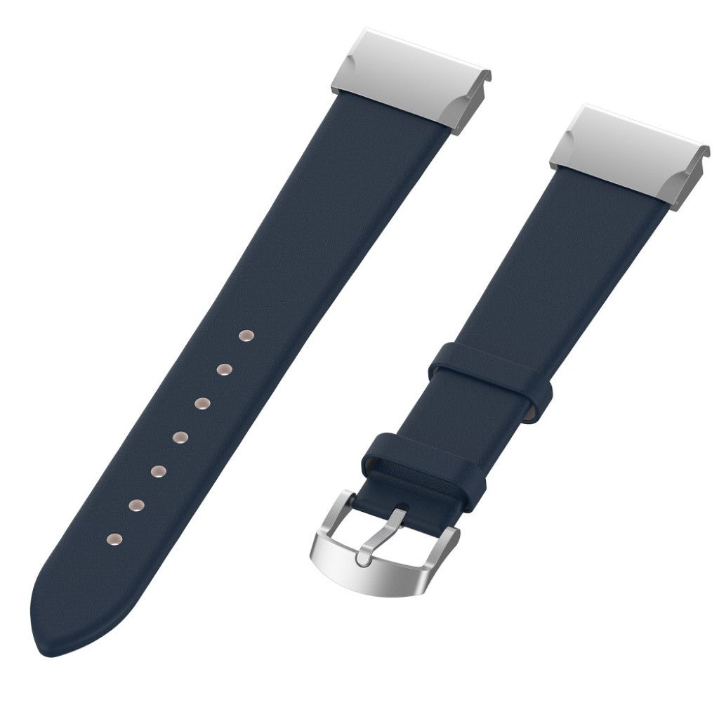Tidsløst Garmin Fenix 6S / Garmin Fenix 5S Ægte læder Rem - Blå#serie_4