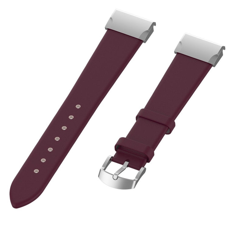 Tidsløst Garmin Fenix 6S / Garmin Fenix 5S Ægte læder Rem - Lilla#serie_5