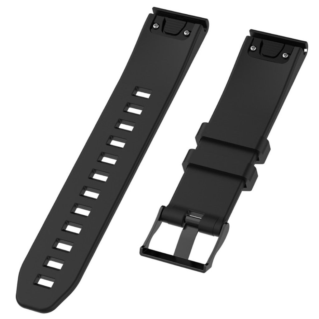 Meget fint Universal Garmin Silikone Rem - Sort#serie_1