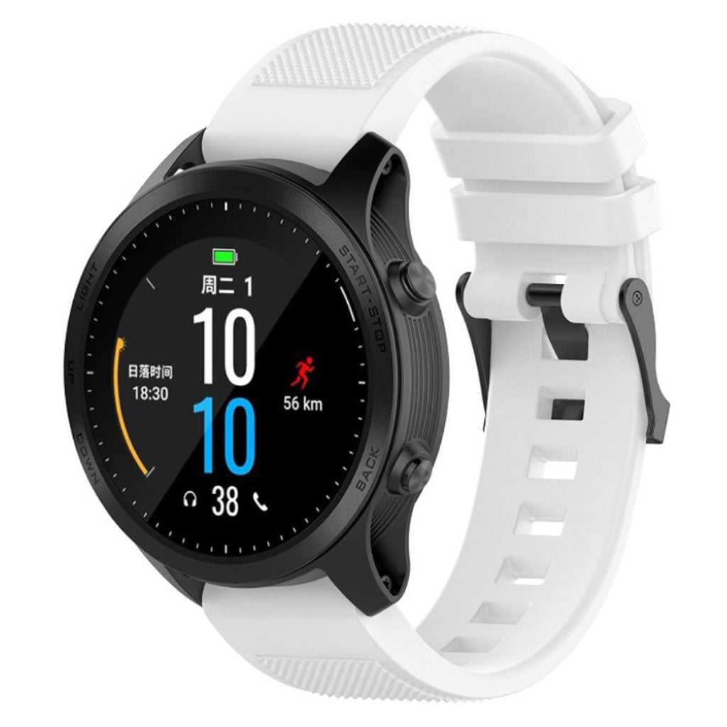 Helt vildt fantastisk Universal Garmin Silikone Rem - Hvid#serie_2