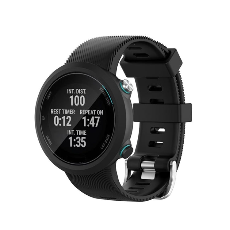 Rigtigt kønt Universal Garmin Silikone Rem - Sort#serie_1