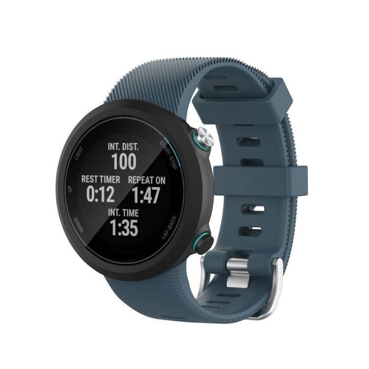 Rigtigt kønt Universal Garmin Silikone Rem - Blå#serie_9