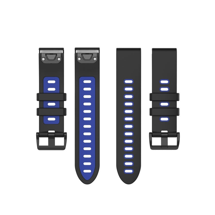 Meget cool Garmin Fenix 6S / Garmin Fenix 5S Silikone Rem - Sort#serie_1