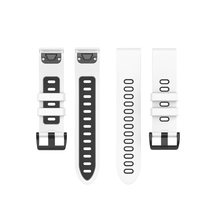 Meget cool Garmin Fenix 6S / Garmin Fenix 5S Silikone Rem - Hvid#serie_3