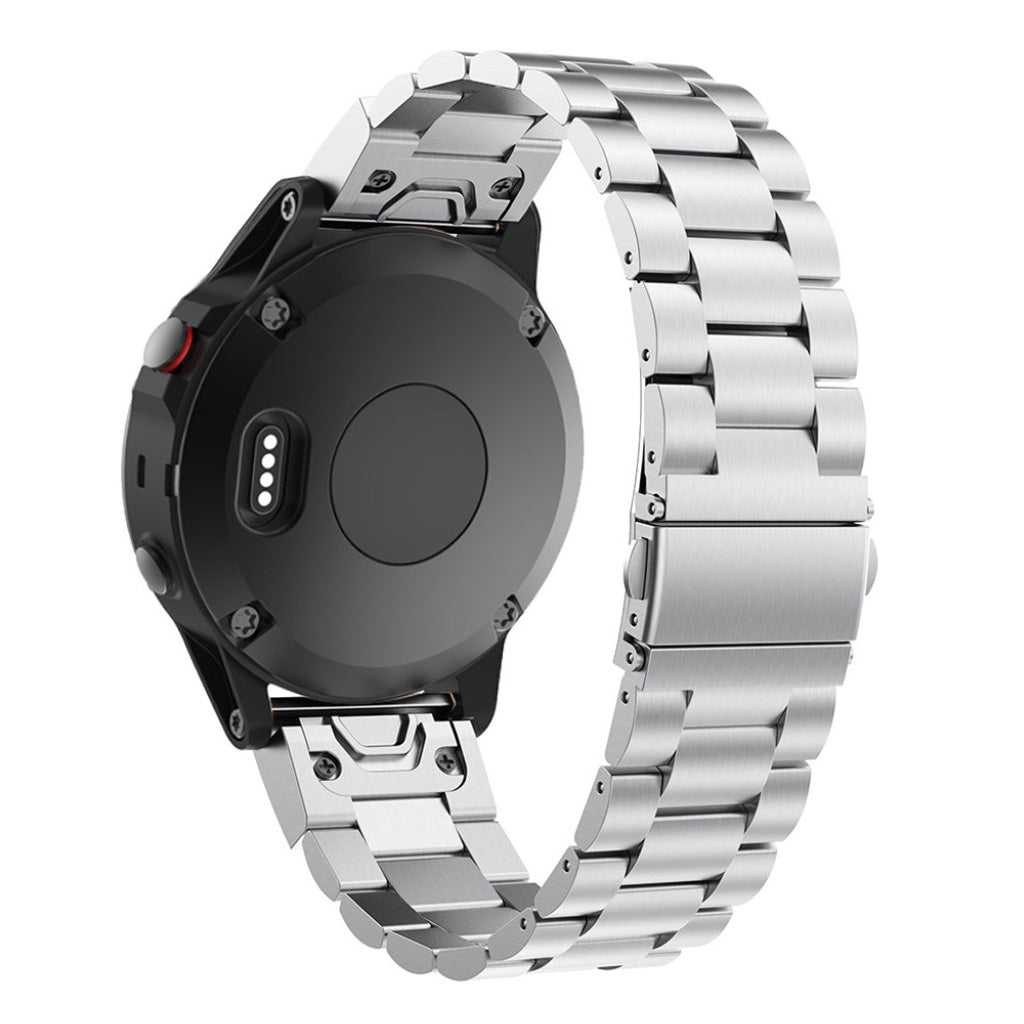 Mega flot Garmin Fenix 5X / Garmin Tactix Charlie Metal Rem - Sรธlv#serie_1
