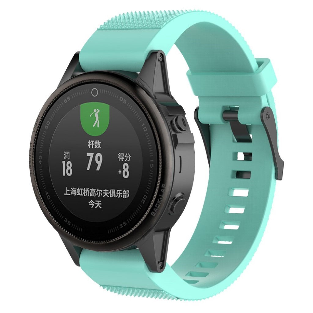 Vildt fint Garmin Fenix 5S Silikone Rem - Grøn#serie_4