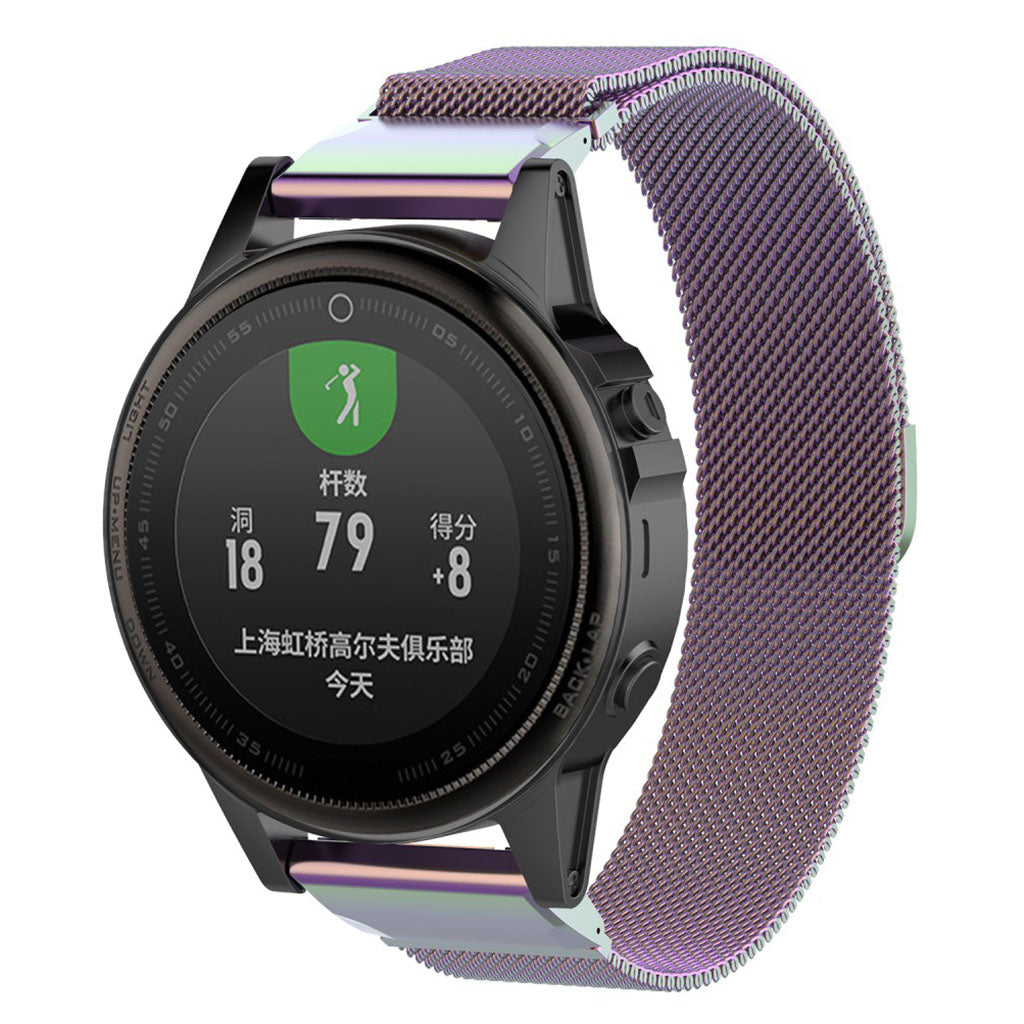 Mega slidstรฆrk Garmin Fenix 5S Metal Rem - Flerfarvet#serie_1