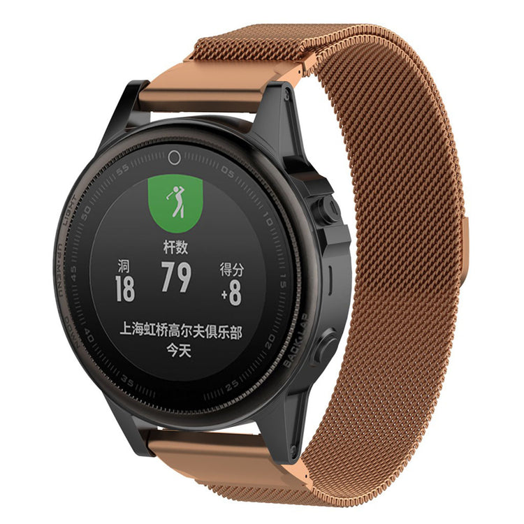 Mega slidstærk Garmin Fenix 5S Metal Rem - Flerfarvet#serie_2