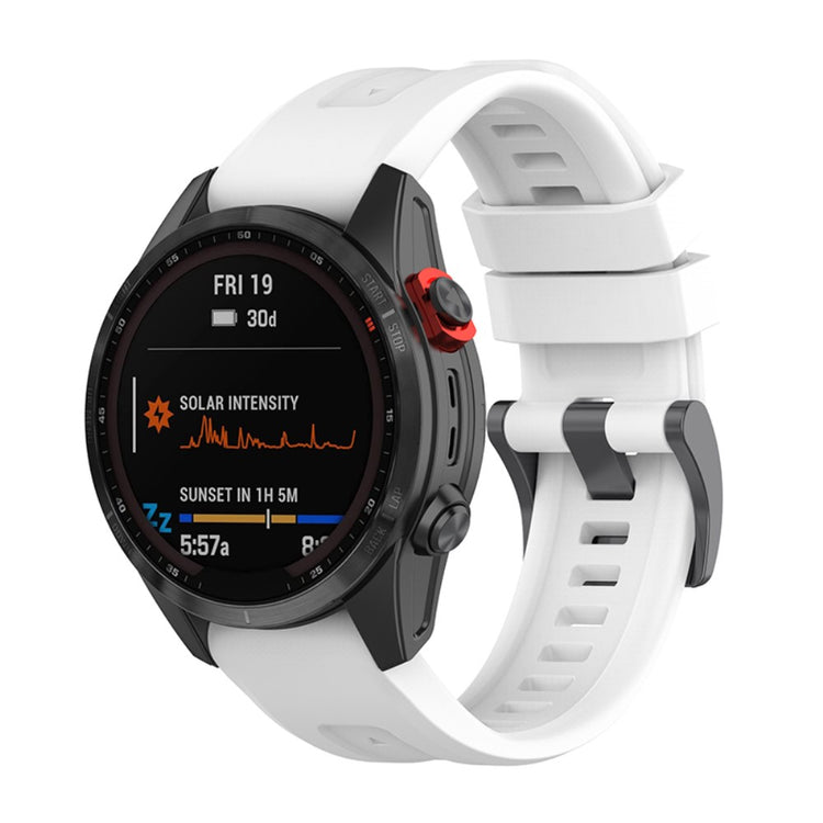 Helt vildt godt Universal Garmin Silikone Rem - Hvid#serie_2