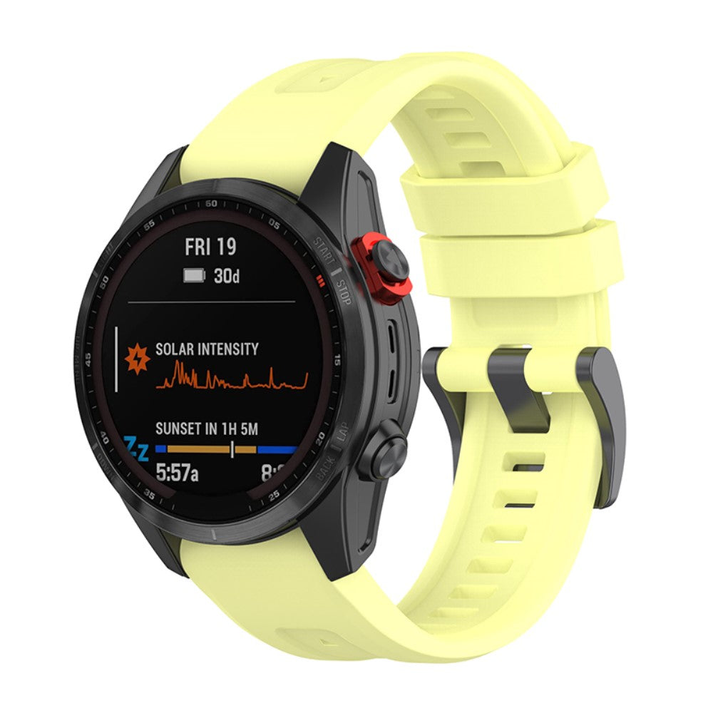 Helt vildt godt Universal Garmin Silikone Rem - Gul#serie_6