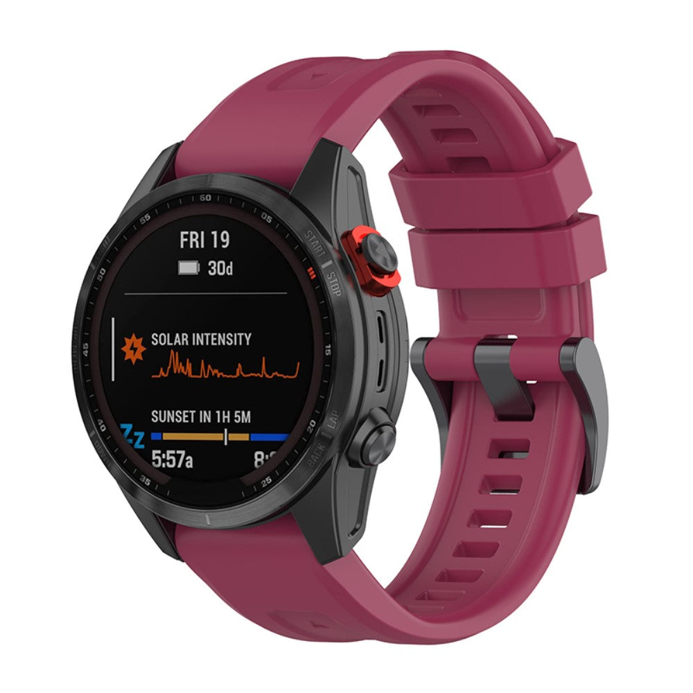 Helt vildt godt Universal Garmin Silikone Rem - Rød#serie_8
