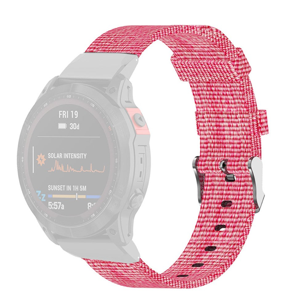 Rigtigt pรฆnt Universal Garmin Nylon Rem - Pink#serie_1