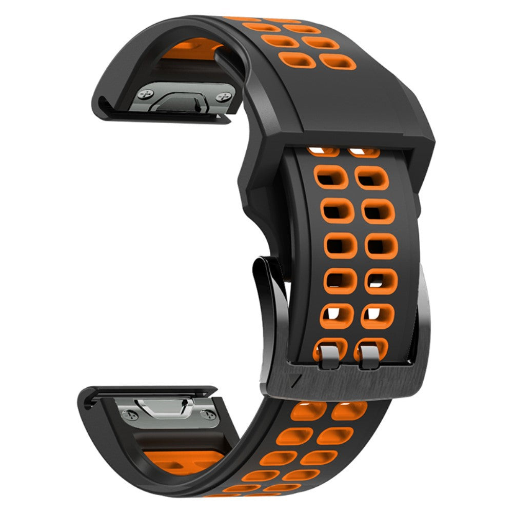 Helt vildt fantastisk Universal Garmin Silikone Urrem - Sort#serie_3