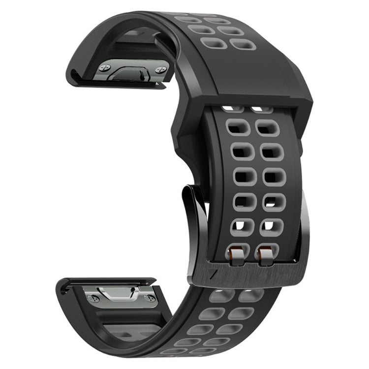Helt vildt fantastisk Universal Garmin Silikone Urrem - Sølv#serie_5