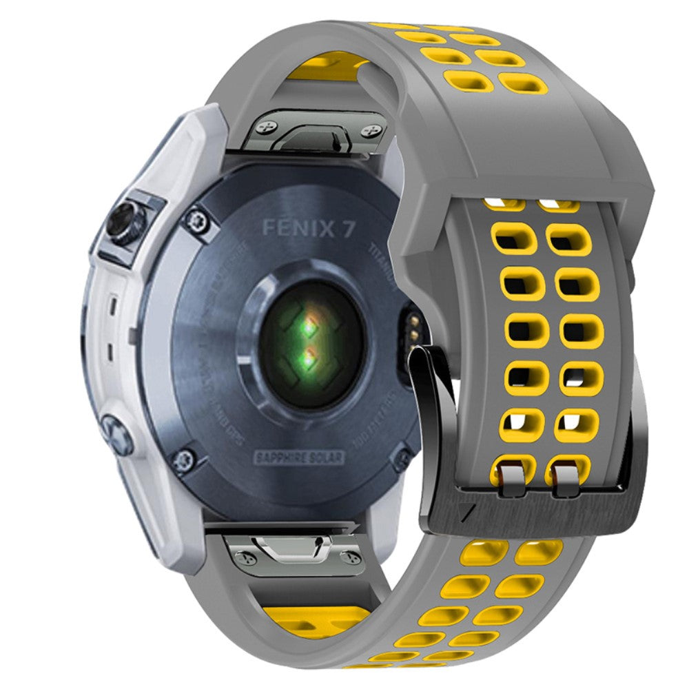 Superflot Universal Garmin Silikone Rem - Sølv#serie_8