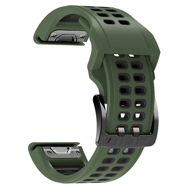 Helt vildt fantastisk Universal Garmin Silikone Urrem - Grøn#serie_9
