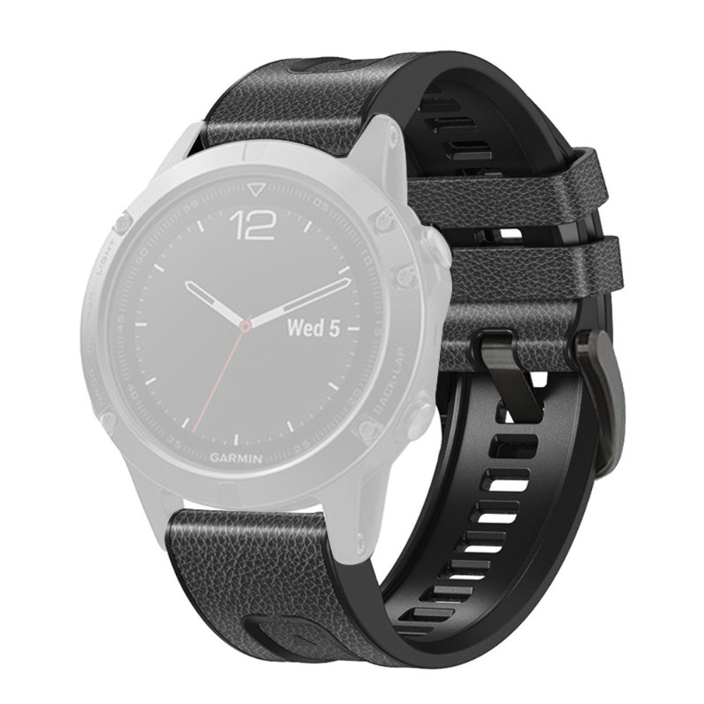 Mega holdbart Universal Kunstlæder og Silikone Rem - Sølv#serie_3