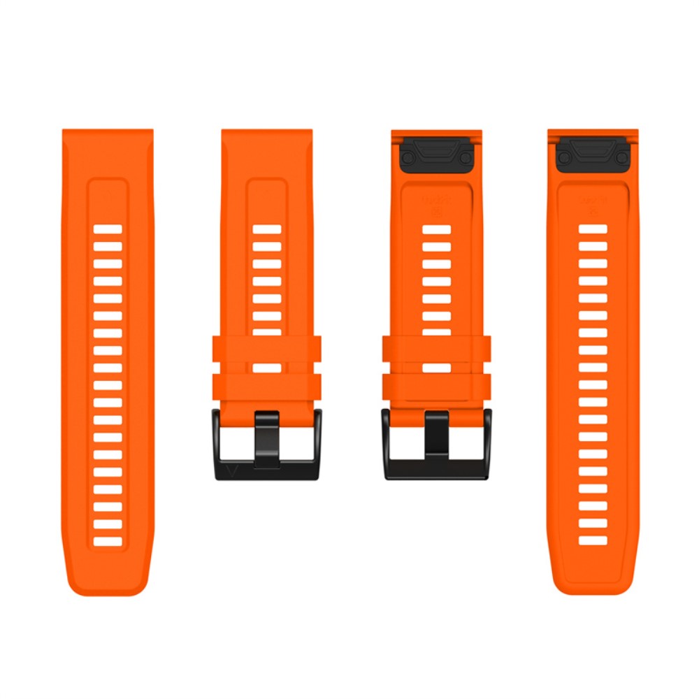 Vildt fantastisk Garmin Fenix 7X Silikone Rem - Sølv#serie_8