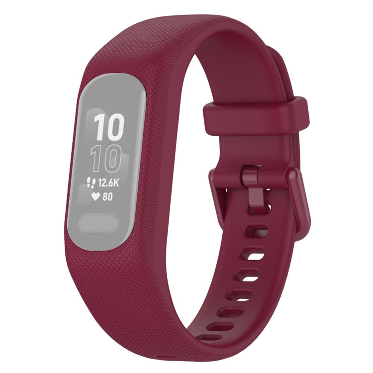 Mega komfortabel Garmin Vivosmart 5 Silikone Rem - Rød#serie_3