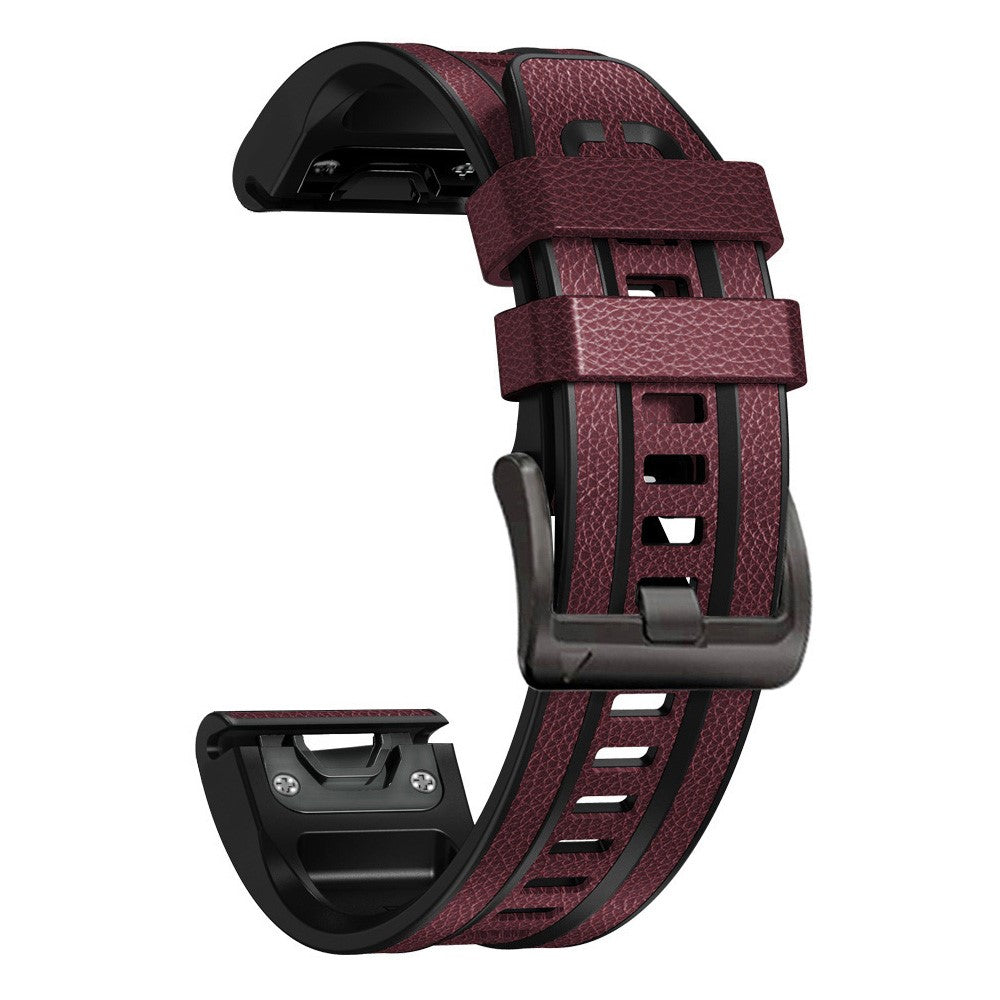 Mega pænt Universal Kunstlæder og Silikone Rem - Rød#serie_4