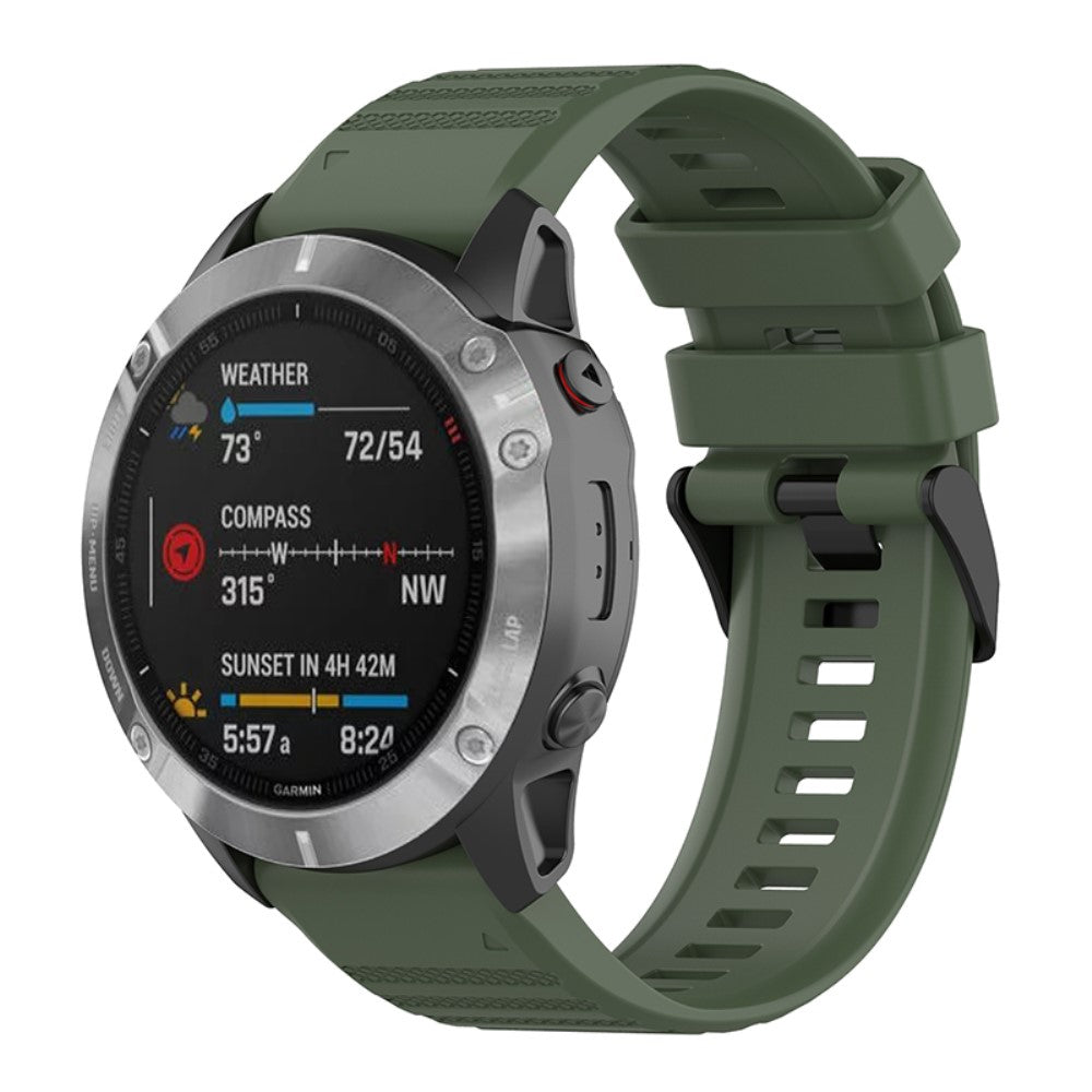 Rigtigt smuk Universal Garmin Silikone Urrem - Grøn#serie_7